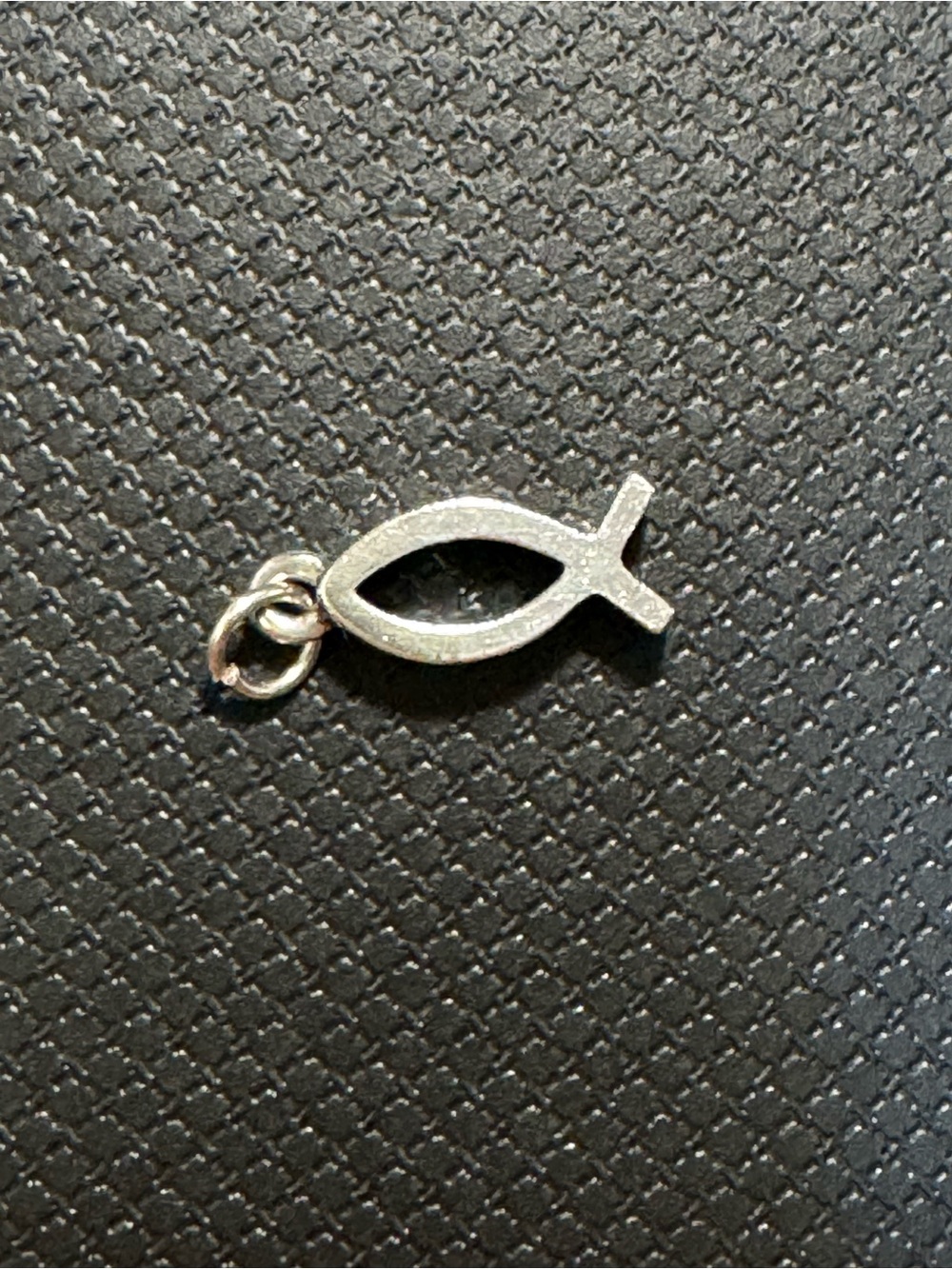 Retired James Avery Silver Ichthys Fish Charm